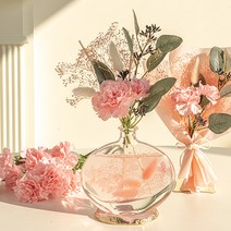 [당일발송] 꽃다발포장 모먼트 카네이션 디퓨저 160ml_핑크/레드, 그린티 라임:핑크