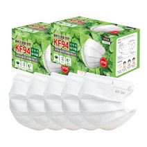 매직브라이트 보건용 프레쉬 마스크 성인용 KF94 화이트 대형, 50개입, 1개, 흰색