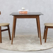 부부 2인용 통세라믹 원목다리 식탁 10평대 좁은주방 (3일이내 배송일정 전화안내), 마블화이트브라운