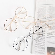금테 라운드 동글이 가벼운 경량 메탈 얇은 패션 안경테