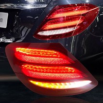 자동차 리어 램프 후미등 트렁크메르세데스-벤츠 E 클래스 W213 E200L 2016-2020 레드 리어 카 LED 테일 라, 한개옵션1, 01 Left