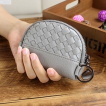 지폐계수기 돈세는기계 YEARCON카운터 2022 패션 짠 지퍼 동전 지갑 여성 짧은 작은 한국 스타일 가방, 02 Light gray