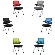 R-302 블랙 회의실 회의용 사무실 사무용 강의실 학원용 책상 의자, 팔걸이형, 이륜형, 올그레이