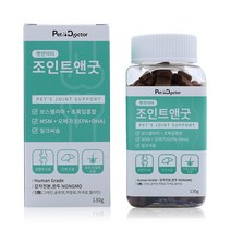 펫앤닥터 조인트앤굿 강아지 관절 영양제 130g 슬개골 애견 반려견, 5개