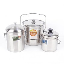 키친플라워 스테인레스 음식물쓰레기통 4.5L, 1개, 1개
