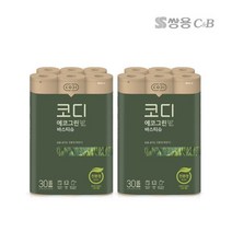 코디 에코그린 바스티슈 롤화장지 30m, 30롤, 2개
