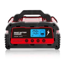 녹원LVYUAN 25A 자동 펄스 배터리 충전기 12V 24V 공통 겸용 배터리 자동차 충전기, AC-300W 12V/24V공용