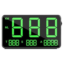 GPS HUD C80 디지털 GPS 속도계 자동차 HUD 헤드 업 디스플레이 KM/H MPH 이상 과속 경보 시스템 범용, 03 C80