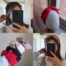 새틴 왕리본 헤어밴드 더블리본 머리띠 제니스타일