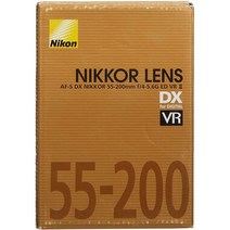 일본직발송 2. NIKON 망원 줌 렌즈 AF-S DX NIKKOR 55-200MM F4-5.6G ED VR II 니콘 DX 포맷용 AFSDXVR55-, One Size, One Color