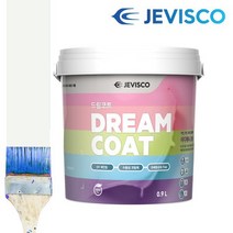 제비스코 드림코트 0.9L 벽지페인트 친환경 수성페인트, 에그쉘광블랙, 900ml, 1개