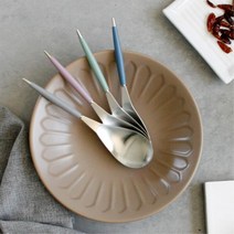 국물요리용 전골용 조개탕용 차이나스푼 캠핑용 커피전문점용 디저트카페용 등산용 답례품 야영용, 1개, 핑크