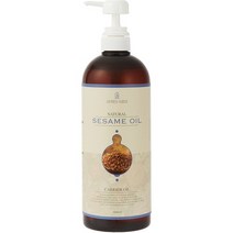 일본직발송 6. アプレミディ 세사미 오일 1000ML 천연 100% 아유르베다 파라벤 프리마사지 오일캐리어 오, One Size, One Color