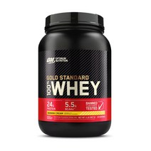 [Optimum Nutrition] 골드 스탠다드 웨이 프로틴 파우더 드링크 믹스 바나나 크림 29 서빙 907 g, 1개, 907g