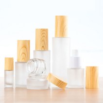 원목무늬 스프레이 크림 유리 화장품 소분 공병 모음, 크림_불투명용기(10g), 1개