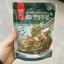 요리찬 국산깻잎무침 140G x 2개, 종이박스포장