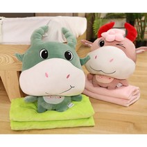 르봉패션 겨울 집순이 필수템 쿠션변신 담요 이불/ 집들이 교실 방한 보온 캠핑 학생