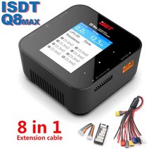 ISDT-Q8 MAX Lipo 배터리 충전기/방전기 밸런스 충전기 방전기 30A 1000W 2-8S Li-Po Li-Hv 리튬 이온 Li-Fe NiMH Ni-Cd, Q8MAX 8 IN1