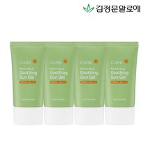 김정문알로에 큐어 아쿠아 마일드 수딩 선젤 선크림 50ml 4개