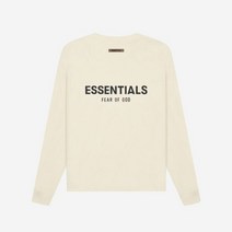 에센셜 롱슬리브 티셔츠 크림 21SS Essentials Long Sleeve 티셔츠 크림 21SS