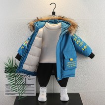 남아 패딩 아동 겨울옷 두꺼운 패딩 점퍼 러플 베이비 하프 털 칼라 겨울 아동점퍼 키즈경량패딩 남아패딩램스울 코트후리스