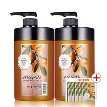 아르간 골드 헤어팩 1000ml 1+1/총 2000ml, 1+1 아르간 골드 헤어팩 1000ml