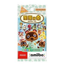 닌텐도아미보 동물의숲아미보5탄 닌텐도 동물의숲 5팩세트, 5팩세트개, 동물의 숲 amiibo 카드 5탄