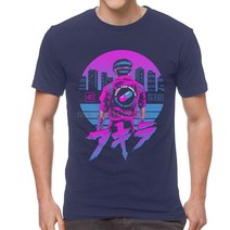 3D티셔츠Japanese Synthwave Akira T 셔츠 남성 코튼 프린트 하라주쿠 Tshirt 반소매 Vaporwave Neo Tokyo