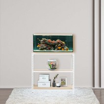 축양장 어항다이 선반 3단 800 x 500 x 600, 블랙