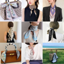 쁘띠스카프 트윌리 반다나 스카프 [1+1] 15종