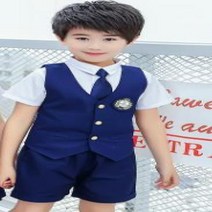 영국교복 여름 새 학교 교복 유치원 의류 세트 영국풍 조끼 3 피스 학생 클래스 서비스 성능-118