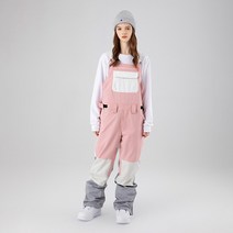 점프수트보드복 스노우보드복 남자보드복SEARIPE 남녀공용 스키 턱받이 작업복 겨울 따뜻한 방풍 점프수트