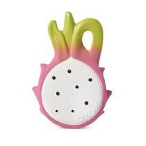 Oli & Carol Keiko 에다마메 츄어블 야채 모양 치발기 장난감 천연 Hevea 고무, Fucsia the Dragonfruit