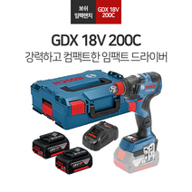 보쉬 GDX 18V-200C 충전 임팩렌치 드라이버 6.0Ah 배터리2개 충전기 완세트 임팩트