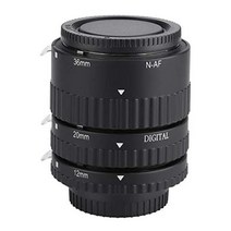 Mco플러스 카메라용 접사 링 오토 포커스 매크로 확장 렌즈 튜브 12mm + 20mm 36mm 니콘 F마운트DSLR카메라 4037341257, 옵션1-N-AF-B