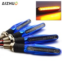 오토바이 차례 신호등 야마하 fjr 1300 fj-09 mt-09 mt09 mt10 유연한 12 led 2pc 깜박이 표시기 불빛, 빨간