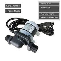 수압펌프 전기양수기 소형 농업용 오수펌프 DC 12V 24V 태양열 브러시리스 모터 물 순환 워터 펌프 잠수정, 01 12V 16.8W