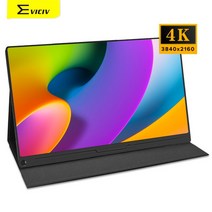 Eviciv 12.5 4k 어도비 rgb 100 휴대용 모니터 vesa 16:9 외부 화면 노트북 pc lcd 디스플레이 xbox ps4 게임 hdmi typc c 금속, 씨엔, 12.5인치 UHD 모니터, 영국 플러그