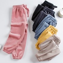 RB-20 아동 보들보들 기모 코듀로이 골덴 바지 남여공용 키즈 겨울 긴바지 발목 시보리 밴딩 팬츠 키즈