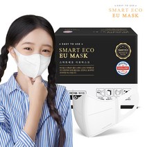 스마트에코 이유 어린이용 화이트 50매 새부리형 국내생산 마스크