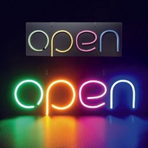 [∂LL7] OPEN 포맥스 LED네온간판 입간판 전광판 미니 오픈 영업중_h§eEA, §본상품§e