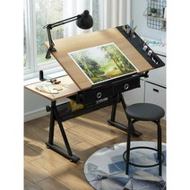 드로잉책상 미술 그림 거치대 아티스트 이젤 테이블, F