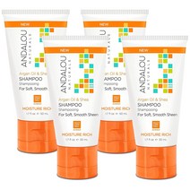 안달루내츄럴스 아르간 오일 & 시어 샴푸 모이스처 리치, 50ml, 4개