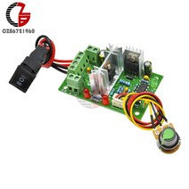 전압조절기80W 전압 조정기 10A 12V 가역 가변 DC 모터 속도 컨트롤러 고 토크 PWM 조절기 제어 6-30V, 한개옵션0