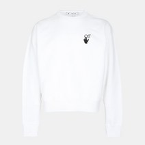 오프화이트 (OFF WHITE) 남성 버블 애로우 맨투맨 화이트 OMBA035F21FLE0020110