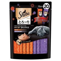 쉬바 멜티 고양이 파우치 간식 참치 10p + 참치와 해산물 10p, 쉬바 멜티 참치 2가지맛, 5세트