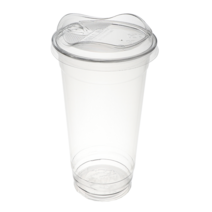 커피촌 PET 컵 590ml 100p + 스트로우프리 리드 92mm 100p 세트, 1세트