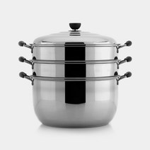 [세신 퀸센스]로망 3중바닥 스테인레스 대형찜기40cm, 40cm, 1개