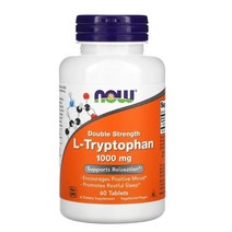 Now Foods NOW 나우 푸드 고함량 엘 트립토판 더블 스트랭스 L-Tryptophan 1000mg 60정