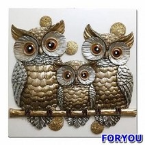 ForU590 부엉이가족 부조액자 부엉이액자 코너액자 인테리어소품 풍수액자 인테리어액자